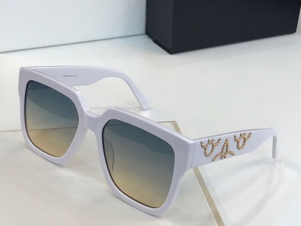 

1073 women sunglasses fashion oval sun glasses white uv protection lens coating mirror lens half frame color plated frame come with box, White;black