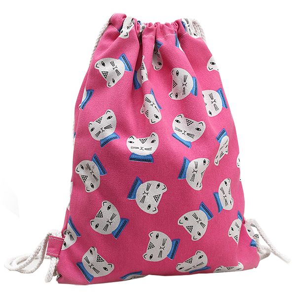 

women's folk-custom leisure canvas backpack blue saika style