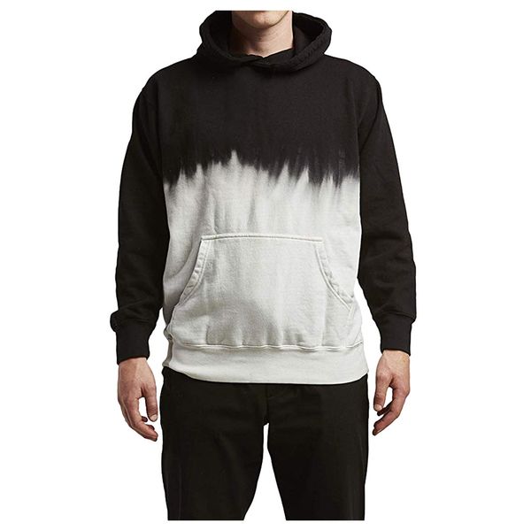 

men's simple black and white hoodies sweatshirts hooded long-sleeved sweatshirt pullover blouse streetwear sudadera
