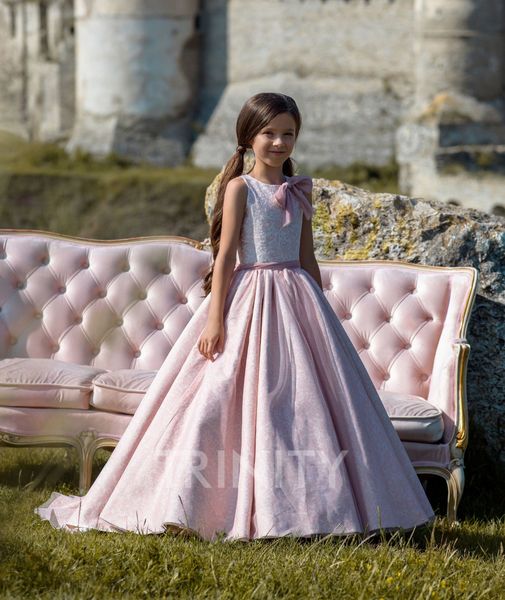 

beauty pink satin jewel girl' pageant dresses flower girl dresses holidays/birthday skirt princess skirt custom size 2-14 f113164, White;red