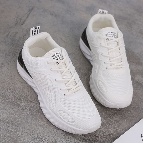 

2020 новый цвет, соответствующий дикий случайные спортивная обувь моды легкие и свежие студент обувь летать тканые повседневная обувь, Black