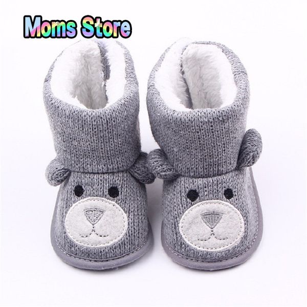 

baby girls boys first walkers winter boots infant toddler newborn cute cartoon bear shoes super keep warm snowfield booties boot