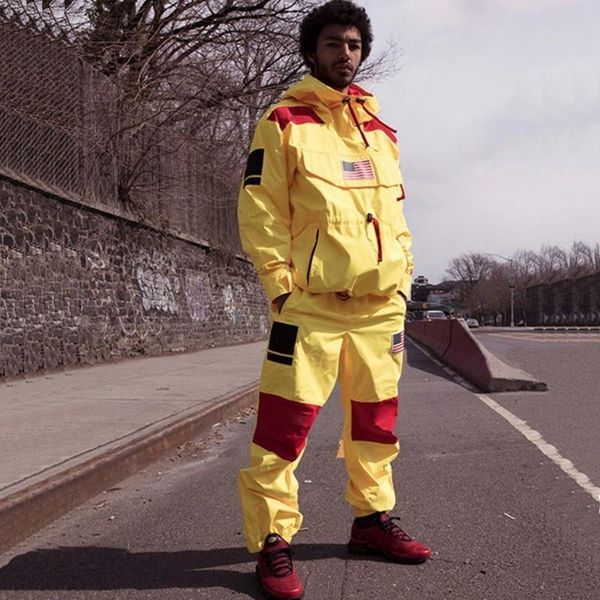 

17ss box logo x thenf punch брюки мужчины женщины брюки мода gore tex брюки высшего качества s~xl hfkz002, Black