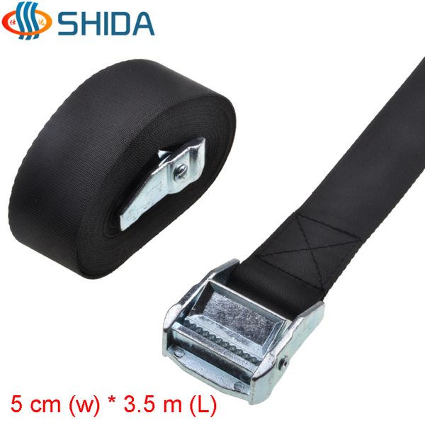 

1 pcs 5 cm x 1 - 6 meters hold and secure ratchet tie down metal polyester cargo lashing strap with cam buckle winch strap