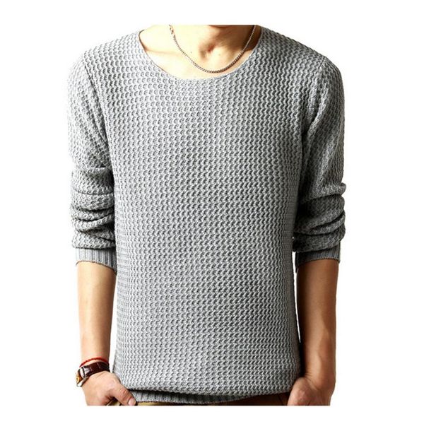 

men lightweight round neck pullover knitted sweater for autumn winter, White;black