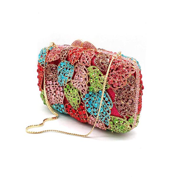 

ladies bridal wedding party purses women evening party bag diamonds luxury clutches elegant hollow out crystal purse