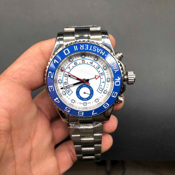 

stainless steel bracelet blue ceramic bezel mechanical automatic men watches quality 116680 men wristwatches original box, Slivery;brown