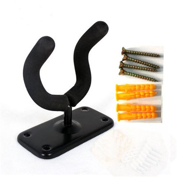 

1 pc guitar hanger hook holder wall mount stand rack bracket display fits most guitar bass accessories easy to install+screws