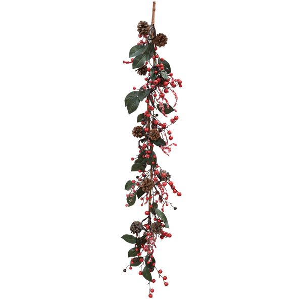 

fashion red berry christmas wreath hanging door garland artificial flower xmas ornaments home party decoration 2020 new