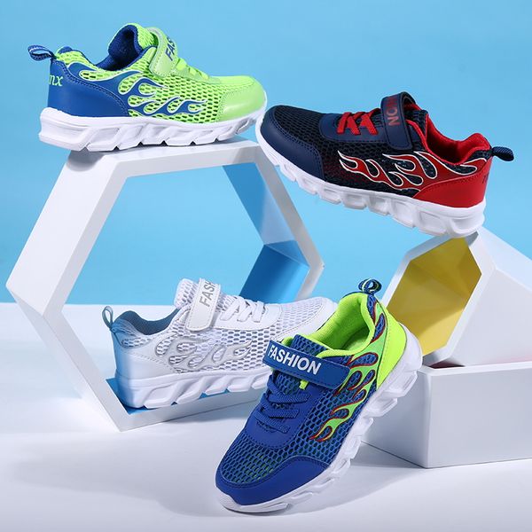 

boy sneakers kids children running shoes summer mesh breathable outdoort sport shoes light soft flat casual trainers 2020 new