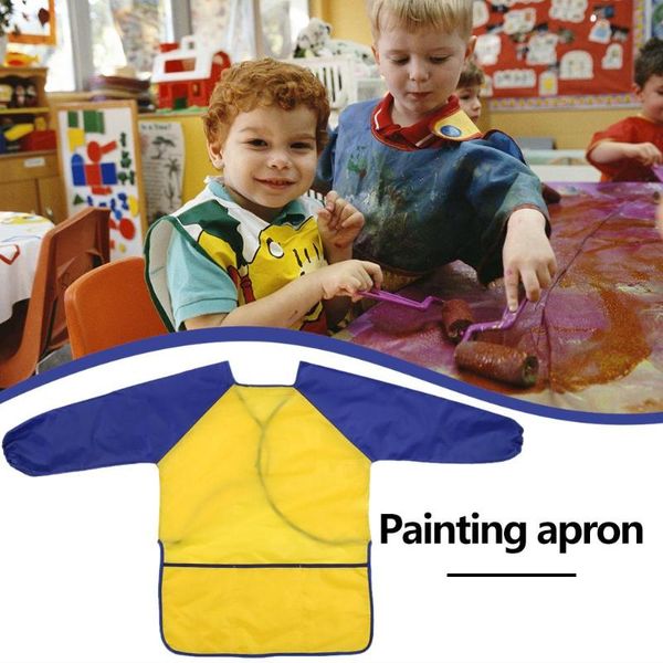 

children kids painting apron waterproof anti-dressing kindergarten pinafore