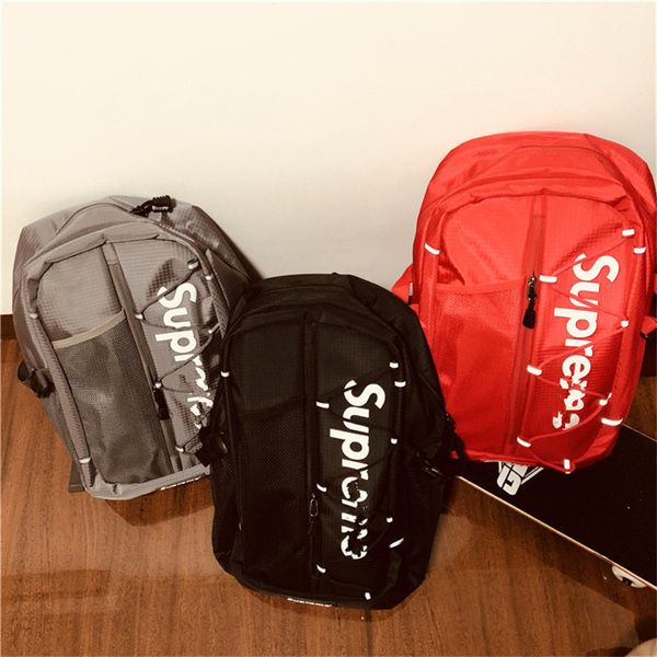 

sup luxury designer backpacks men women supre travel gym bags youth belt shoulder bag street style 3m reflective schoolbags rucksack c81203