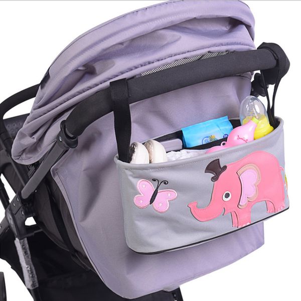 

baby stroller organizer bag waterproof cute cartoon cart hanging storage bag stroller accessories elephant diaper bag