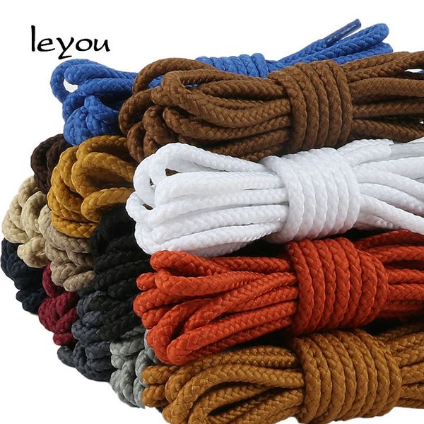 

80cm-160cm shoelaces round for leather tooling shoe lace boots laces athletic string nylon shoe lace for casual leather shoes, Black