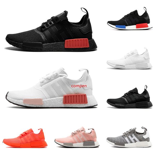 

тройные черные nmd г1 мужчины женщины кроссовки белый солнечный красный мрамор холодный серый thunder og oreo мужской тренер бегун спорта на