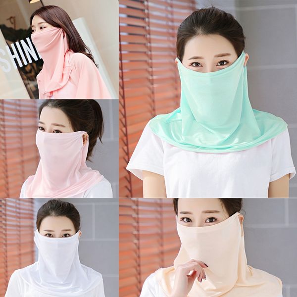 

2sfpj seamless bandana face shield outdoor cycling visor neckwarmer bandana mask mask headband fishing riding camouflage cycling scarfs, Black