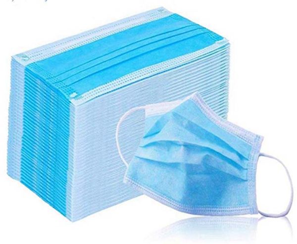 

in stockdisposable face masks disposable 3 layers dustproof mask facial protective cover masks set anti-dust mask dhl p403