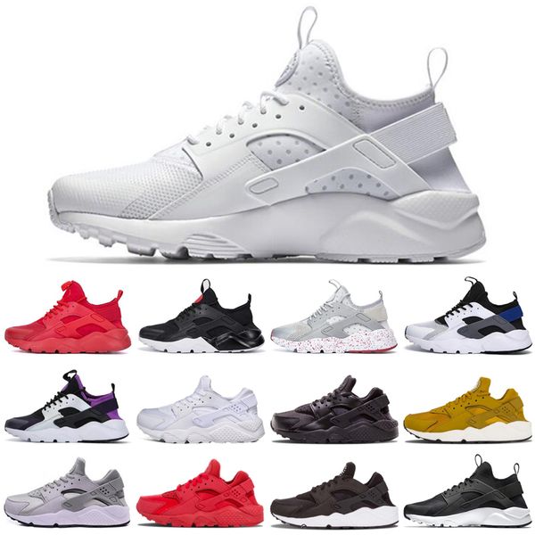 

classic huarache for men women running shoes all black gold triple sneakers huarach 4 athletic trainers huraches sport shoes