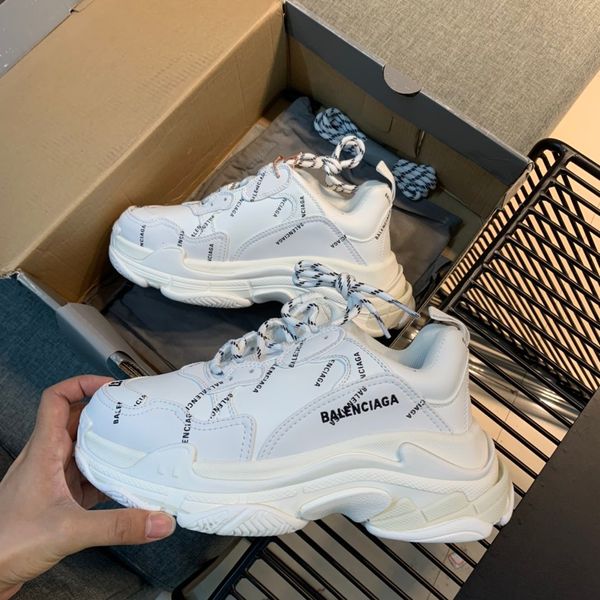 

2020 hococal riple-s designer luxury shoes low-sneakers triple s men's and women's casual shoes outdoor sports coach shoes, Black