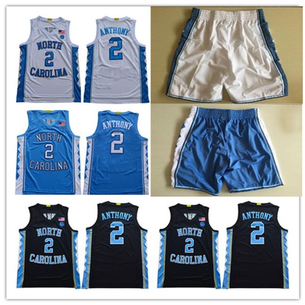 NCAA clássica Carolina do Norte Tar Heels #2 Cole Anthony Michael College Vince Carter 2019 UNC Blue Black Basketball Jerseys Shorts