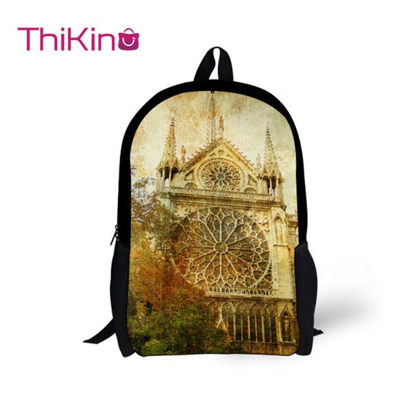 

thikin 2019 historic sites schoolbag for teenagers young girls fashion backpack preschool shoulder bag for pupil