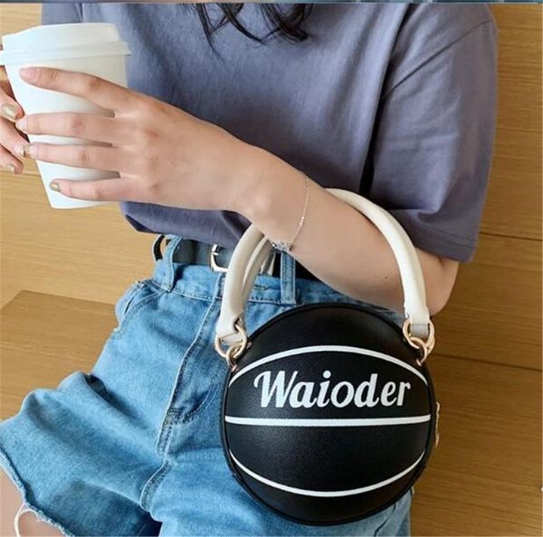 

vintage scrub leather round basketball crossbody bag for women 2020 retro shoulder bags ladies small handbags mini tote bag #h30 #13228