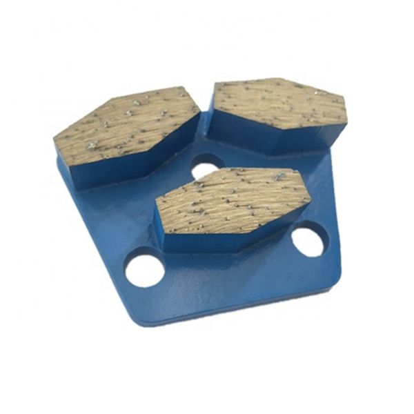 

super long lifespan trapezoid grinding disc three segments diamond grinding pads concrete floor grinding tools 12pcs