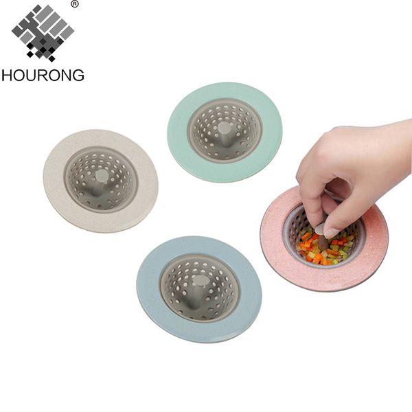 

1pc silicone kitchen sink strainer bathroom shower blockage-proof hair sers drain sink colander floor drain