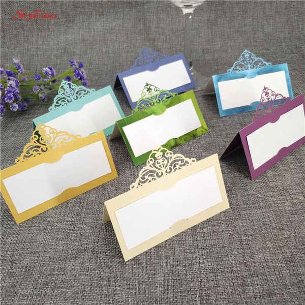 

10/50/100pcs laser cut name place seat paper wedding invitation table cards for party table decoration wedding name cards 6z