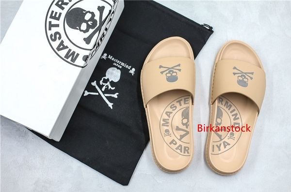 

with dust bag designer mastrrmindjapan mmj x stussy 3m reflective fashion slides mens slippers grey wheat skull beach slipper size 38-44