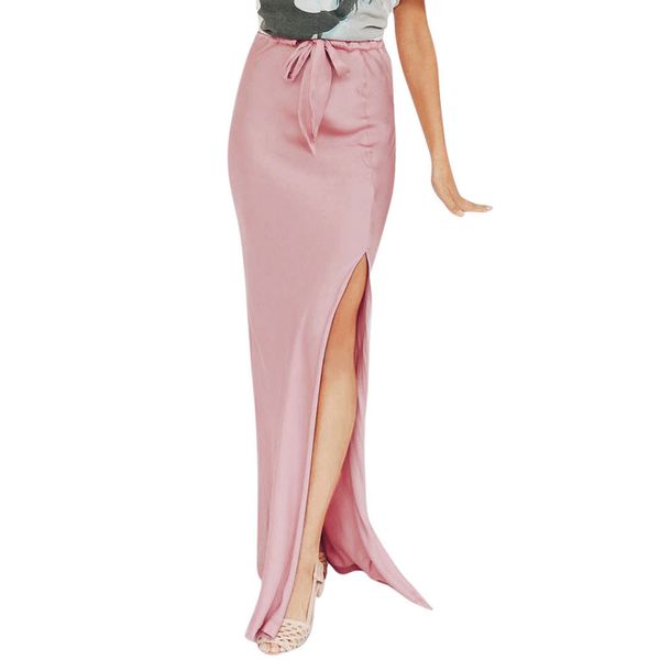

feitong women skirts summer high waist ladies fashion spring summer cocktail club skirts female long skirt saia feminina, Black