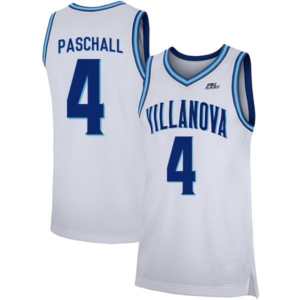 

jeremiah robinson-earl stitched men's villanova wildcats eric paschall jalen brunson college basketball jersey white navy blue, Black