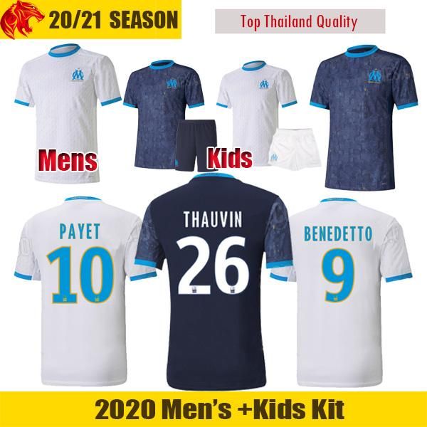 

thailand maillot om olympique de marseille soccer jersey 2020 2021 marseille maillot de foot benedetto payet  gustavo 20 21 thauvin shirts, Black;yellow