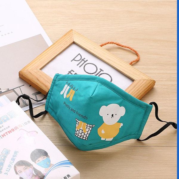 

оптовая продажа 5шт активированный уголь дети медведь дыхательный клапан pm 2.5 дети милый маска для лица фильтр для 3-10 лет дропшиппинг