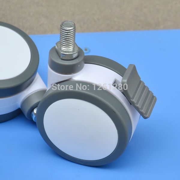 

76mm furniture caster medical bed full plastic screw universal instrument caster swivel medical equipment wheel