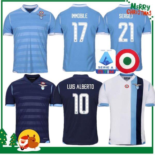 

19 20 lazio football jersey lucas kishna basta d jord jevic 10 anderson immobile lulic 2019 home away soccer shirt, Black;yellow