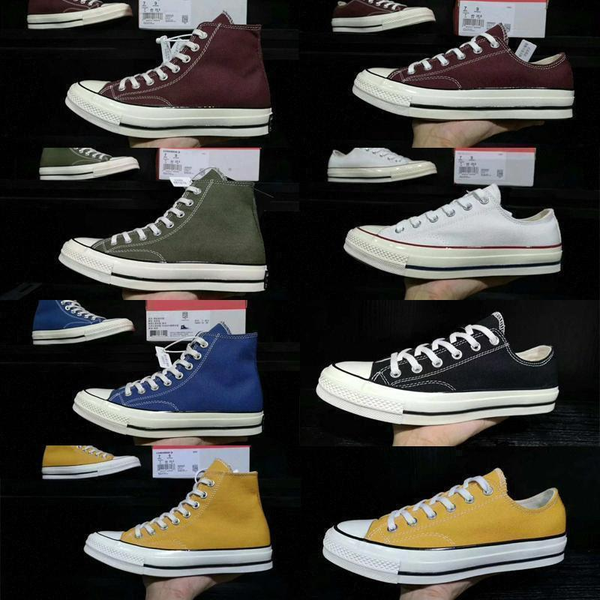

2020 chuck 70s all stars fashion men women canvas espadrilles taylor sneakers stripe skateboarding casual shoes 36-43ebf#, Black