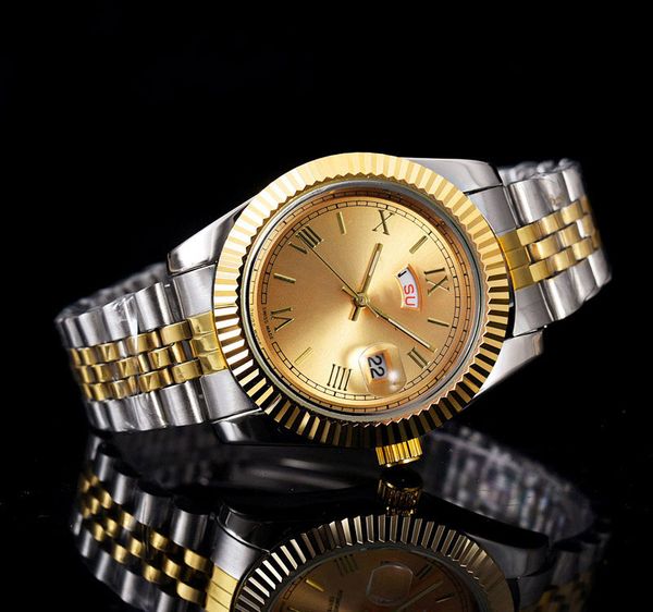 

40mm relogio masculino mens watches luxury wist fashion black dial with calendar bracklet folding clasp master women giftluxury mens watche, Slivery;brown