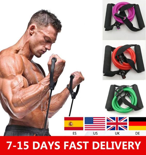 

120cm yoga pull rope elastic resistance bands fitness rope rubber bands for fitness equipment expander exercise tube training