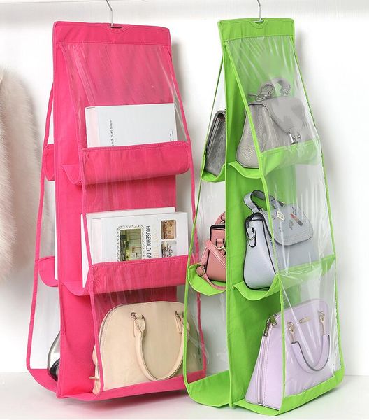 

storage hanging bags waterproof large capacity hook travel bag double sided six layer hanging bag organizer storage foldable bag zyq178