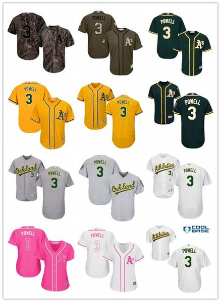 

custom oakland oaklandathletics 3 boog powell baseball jersey athletics baseball wear men women youth jerseys, Blue;black
