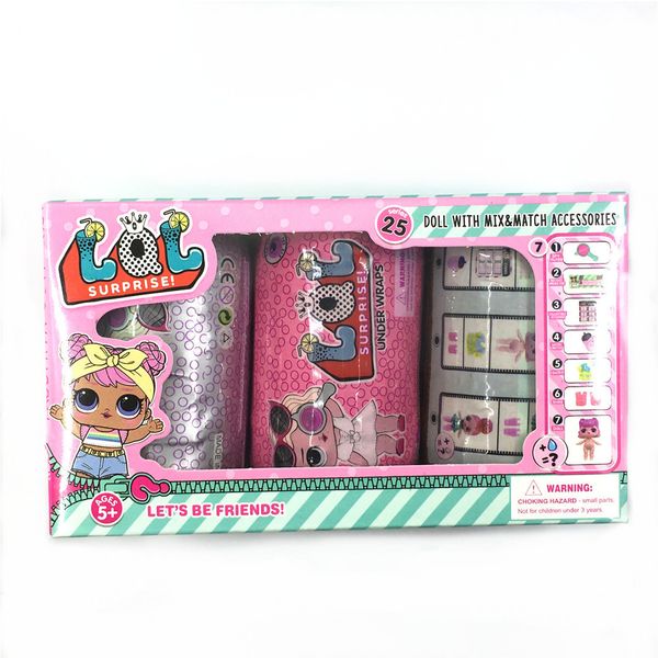 

New 3 color under wrap 3pc box limited edition doll new doll girl 039 toy detachable kid toy chri tma gift
