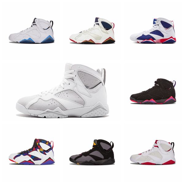 

designer men 7 basketball shoes fadeaway history of flight bordeaux pure money tinker alternate olympic gmp 7s sports sneakers size 41-47