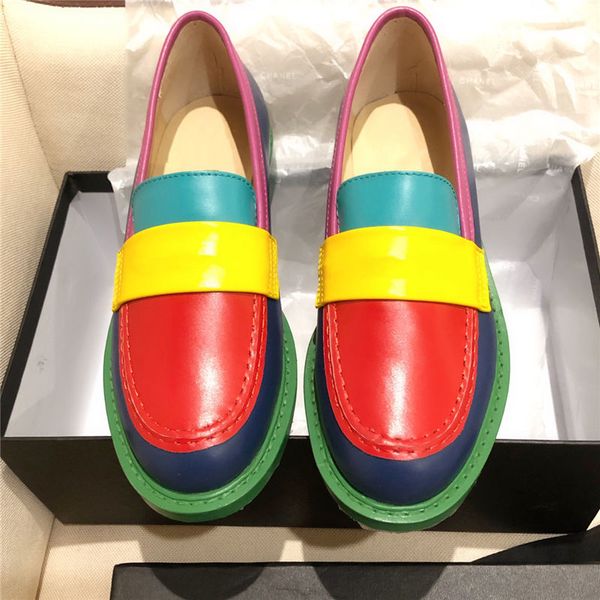 

new designer fashion women slip-on casual shoes genuine leather lady summer shoes multicolor brand designer shoes size 35-40, Black