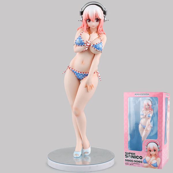 Acheter 25cm Super Sonic Sexy Bikini Anime Japonais Avec Un Casque Sexy Filles Anime Pvc Figurines Jouets Anime Figure Jouets Pour Enfants De 4924