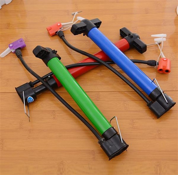 

Portable hand pump bicycle pump airballoon inflator ball univer al mountain bike ball needle ga nozzle convenient multi function 2 3cdg1
