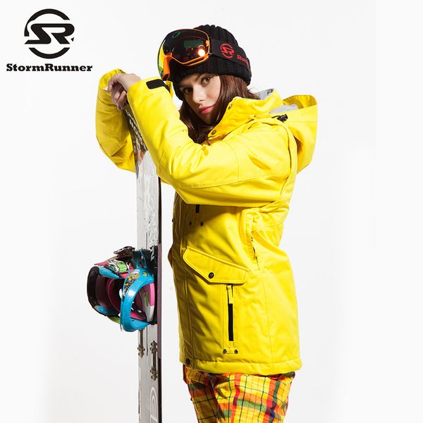 

stormrunner snow ski jacket women winter warm jacket thick for girls outdoor sport windproof