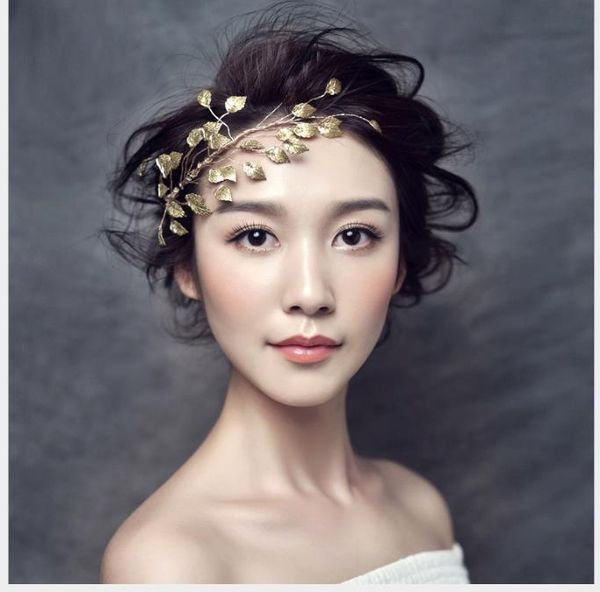 

bride hanban headband handmade starfish hair ornament bride dress accessories, Slivery;golden
