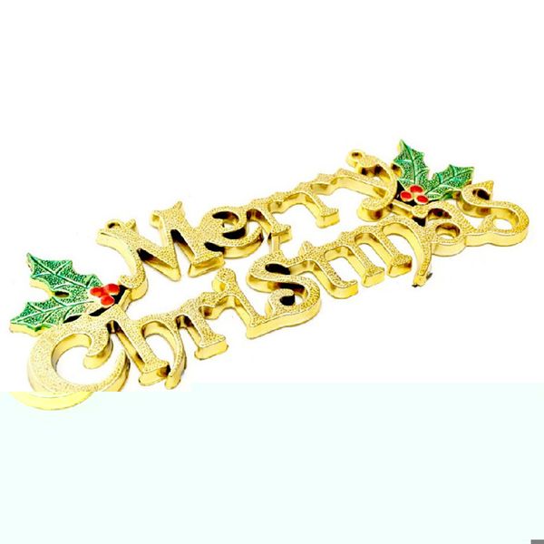 

vintage christmas 14cm merry christmas letter pendants ornaments diy xmas tree ornaments party xmas hanging ornament