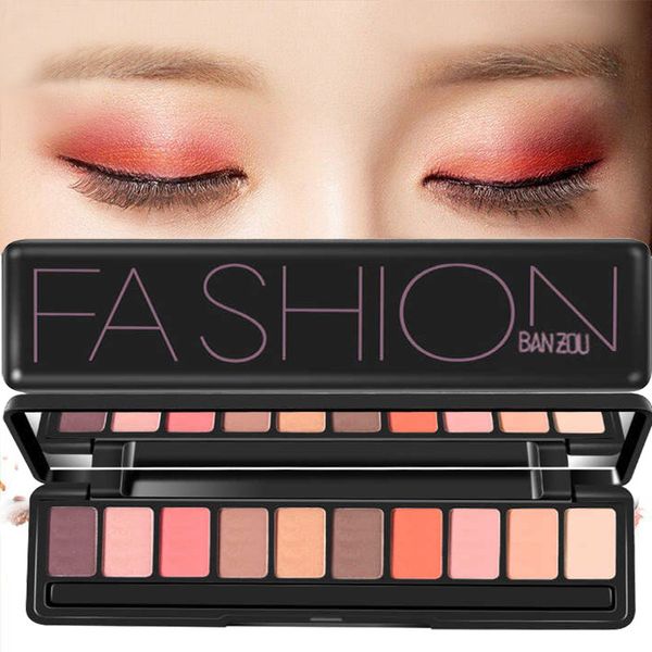 

ten-color eye shadow pearlescent matte stereo easy-to-color eye shadow plate without vignetting